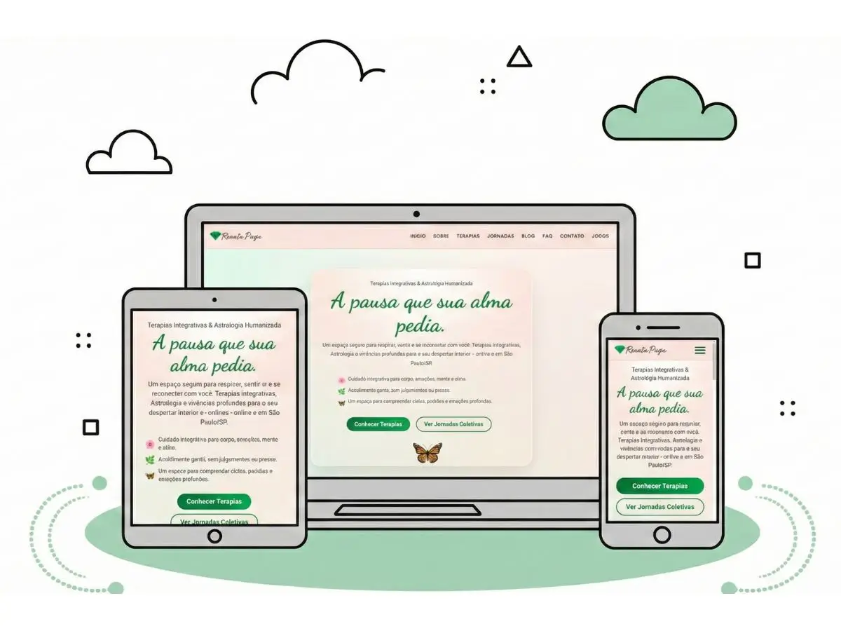Mockup do Site Renata Puga Terapeuta